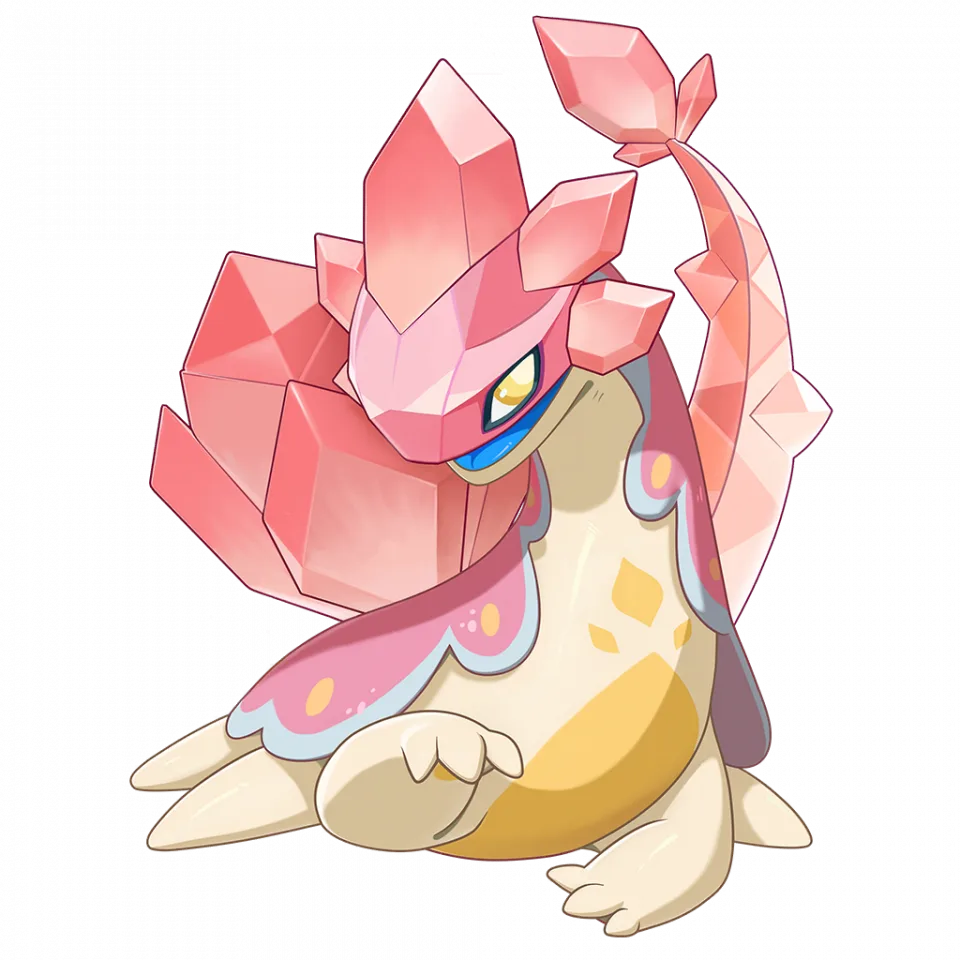 JingshiwoLianhuagangyudeyangzi (晶石蜗（莲花刚玉的样子）) - Roco Kingdom: World Light spirit image, skills and evolution