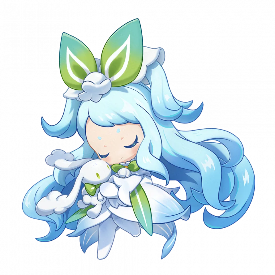 Shuilingxueyingwawa (睡铃雪影娃娃) - Roco Kingdom: World Ice spirit image, skills and evolution